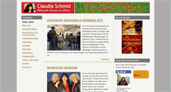 Desktop Screenshot of claudiaschmid.de