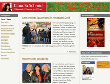 Tablet Screenshot of claudiaschmid.de